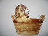 Puppy in a Basket